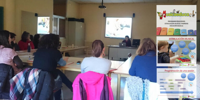 La estimulación musical temprana de Músicaeduca en las jornadas de formación del profesorado de Soria.