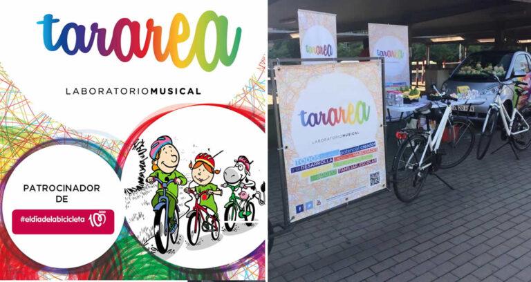 Musizón participó en el día de la bicicleta de Cadena 100 gracias a Tararea Laboratorio Musical